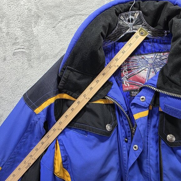VINTAGE Spyder Jacket Mens Large Ski Insulated Thinsulate Colorblock 90s - Picture 11 of 12